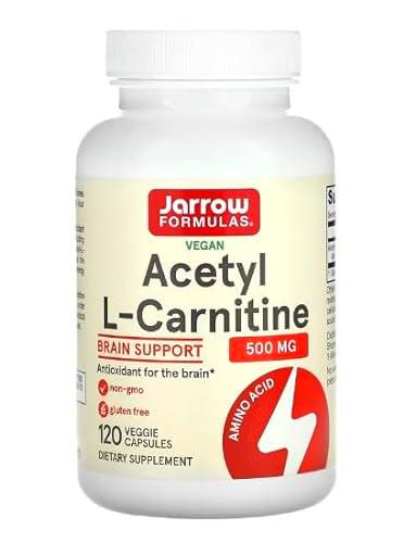 Jarrow Formulas Acetyl L-Carnitina, 500mg - 120 cápsulas vegetales