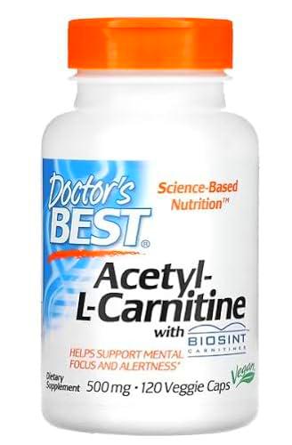 Doctor's Best Acetyl L-Carnitina 500mg con Biosint Carnitines