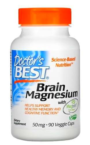 Doctor's Best Magnesio Cerebral con Magtein 50mg - Apoyo Mental y Cognitivo