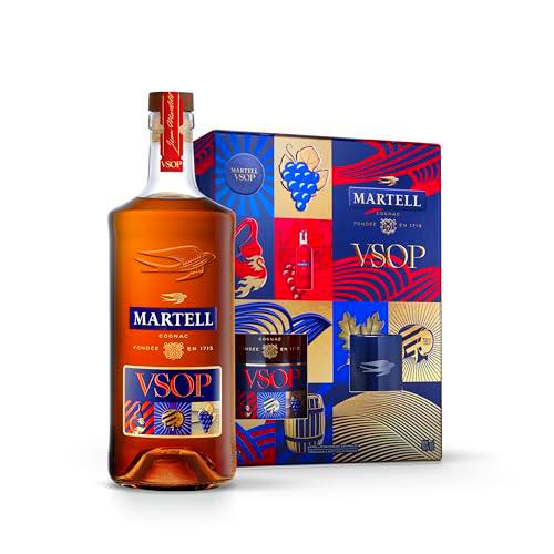 Martell VSOP Cognac con dos vasos de regalo - 700 ml