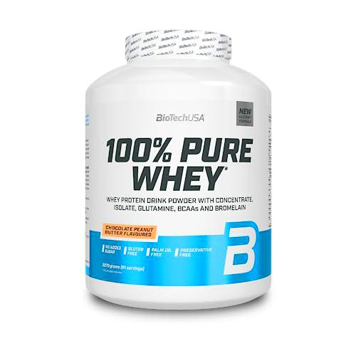 BioTechUSA 100% Pure Whey | Proteína en Polvo con BCAA y Glutamina | Sin Gluten