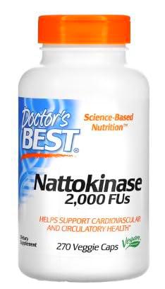 Doctor's Best Nattokinase 2000 FUs - Apoyo Cardiovascular y Circulación Saludable