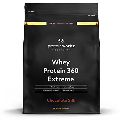 Protein Works | Batido de Proteína Whey 360 Extreme | Chocolat Onctueux | Riche en Protéines | Glutamine