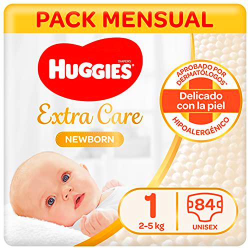 Huggies Extra Care Pañales Recién Nacido Talla 1 (2-5 kg)