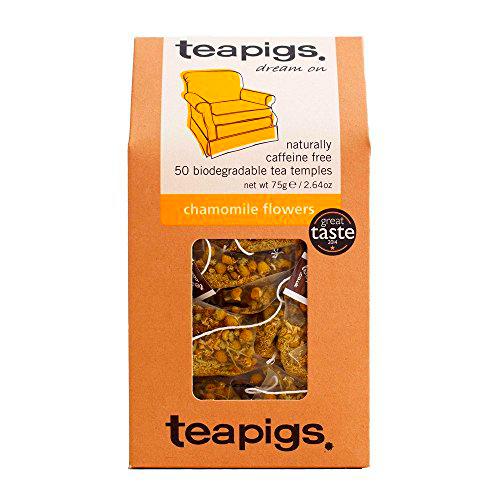 Teapigs Chamomile Flowers 87.5 g (Pack of 1, Total 50 Tea Bags)