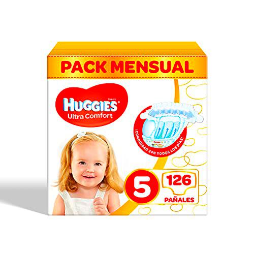 Huggies Ultra Comfort - Pañales para bebé , Pañales Talla 5 (11-25 kg)