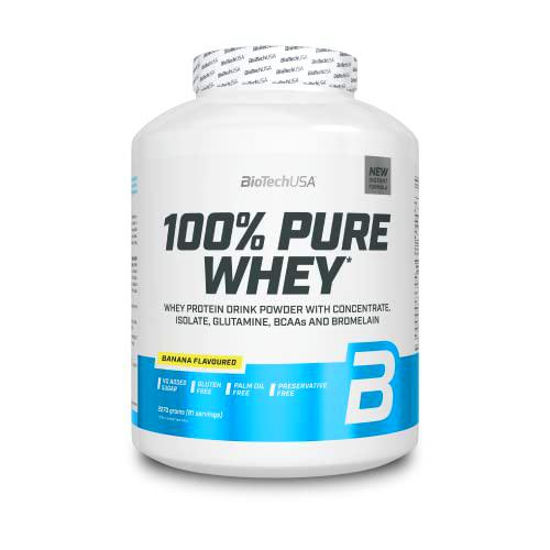 BioTechUSA 100% Pure Whey | Proteína en Polvo con BCAA y Glutamina | Sin Gluten