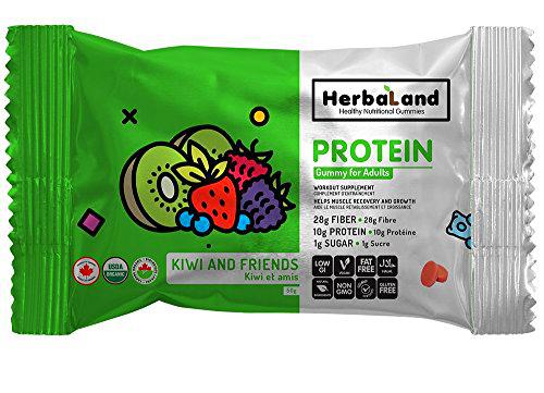 Herbaland Protein Gummies - Kiwi and Friends 12 x 50g