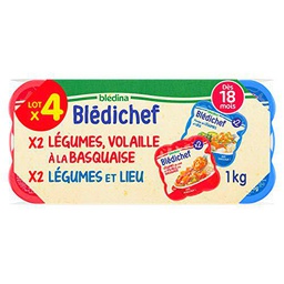 Blédichef de Blédina - 24 Assiettes dès 18 Mois, 2 Recettes