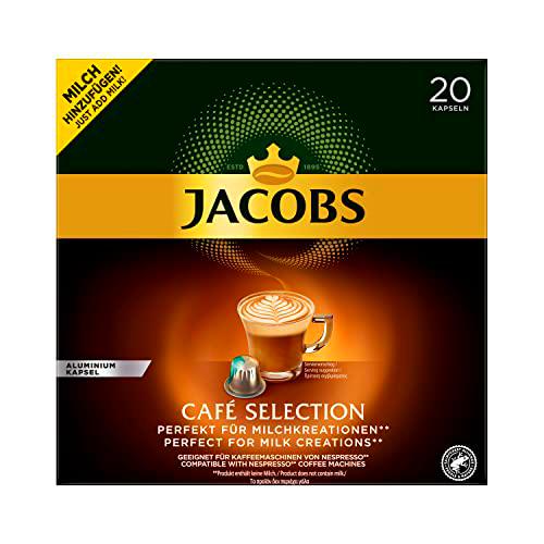 Jacobs Cápsulas de café Café Selection, 200 cápsulas compatibles Nespresso®