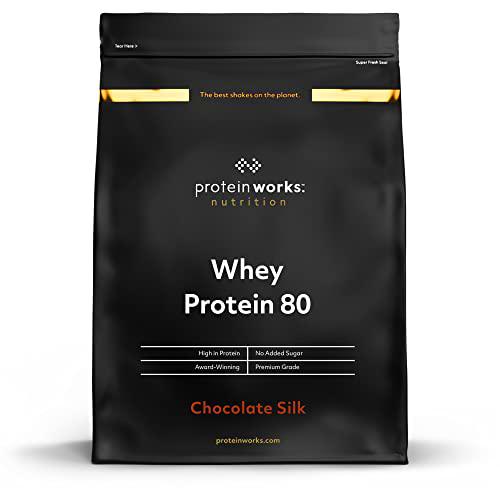 Whey Protein 80 | 82% De Proteína | Batido Alto En Proteínas &amp; Bajo En Azúcares | THE PROTEIN WORKS | Chocolate Suave | 2kg