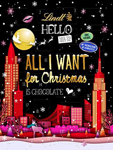 Lindt Calendario de Adviento Chocolate Hello 2023 | 230 g | Calendario Adevents con 24 dulces sorpresas HELLO | Chocolate para la temporada navideña | Regalo de chocolate