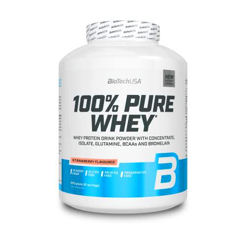 BioTechUSA 100% Pure Whey | Proteína en Polvo con BCAA y Glutamina | Sin Gluten