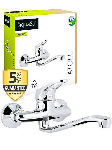 aquaSu® 796125 Atoll - Grifo monomando para cocina (monomando