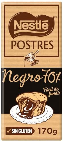 NESTLÉ POSTRES tableta chocolate negro 70% para repostería pack 16x170g