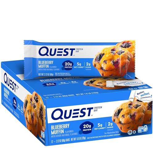 Quest Nutrition Quest Bar, Blue Berry Muffin, 12/box 720 g