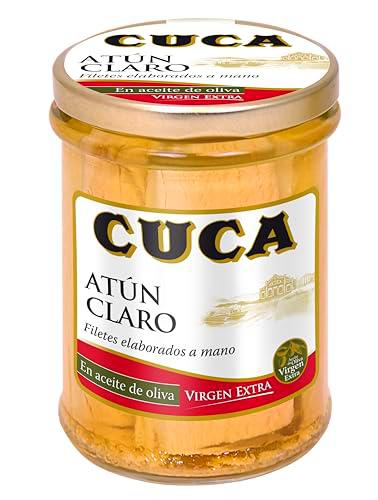 Atún claro Cuca en aceite de oliva virgen extra, 1 pack de 12 tarros de 180g