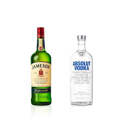 Jameson Original Whisky Irlandés 1 L + Absolut Vodka 1 L