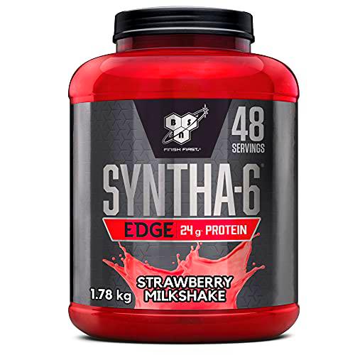 BSN Nutrition Batido de Proteínas de Suero Syntha 6 Edge Bajo en Carbohidratos y Azúcar con Aislado de Proteína de Suero y BCAAs