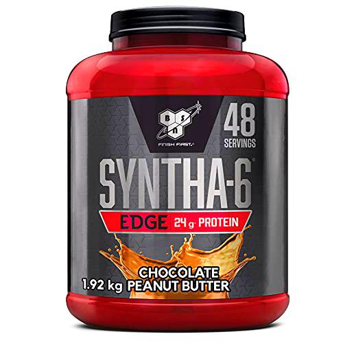 BSN Nutrition Batido de Proteínas Syntha 6 Edge Bajo en Carbohidratos y Azúcar con Aislado de Proteína de Suero y BCAAs