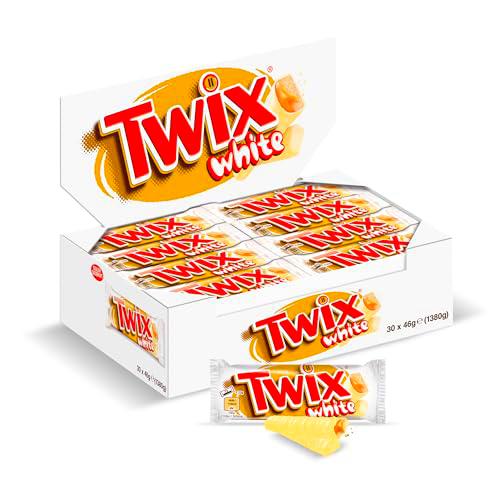 Twix White Barritas de Chocolate blanco, galleta y caramelo, 30x46g