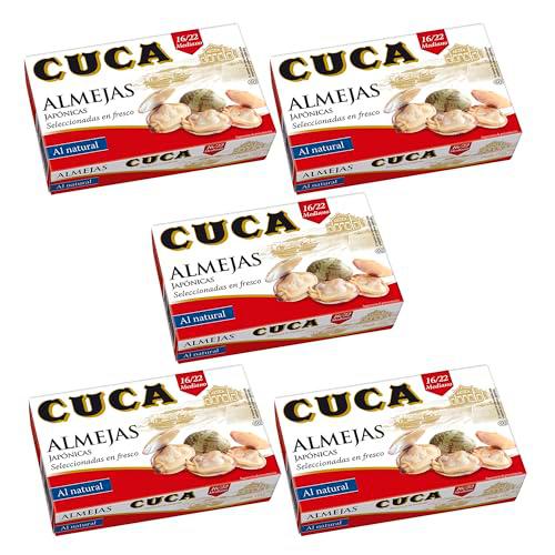 Almejas Cuca al natural 16/22 piezas tamaño mediano