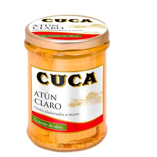 Filetes de atún claro Cuca en aceite de oliva, 12 tarros de 180gr