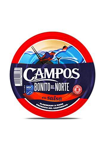 Campos, Pandereta de Bonito del Norte de pesca certificada MSC en salsa