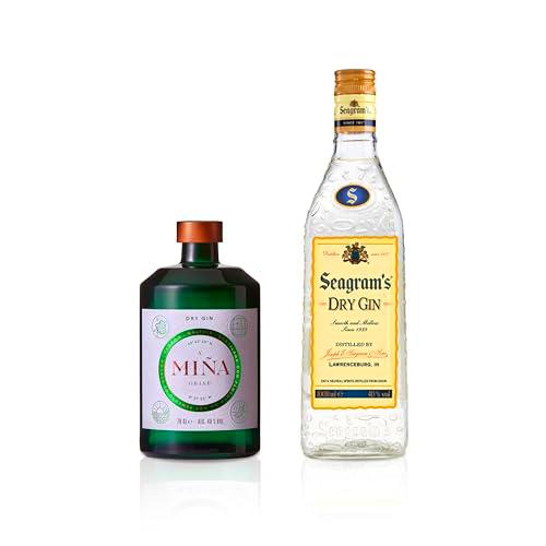 A Miña Orixe Ginebra Premium, 700 ml + Seagram's Dry Ginebra Premium