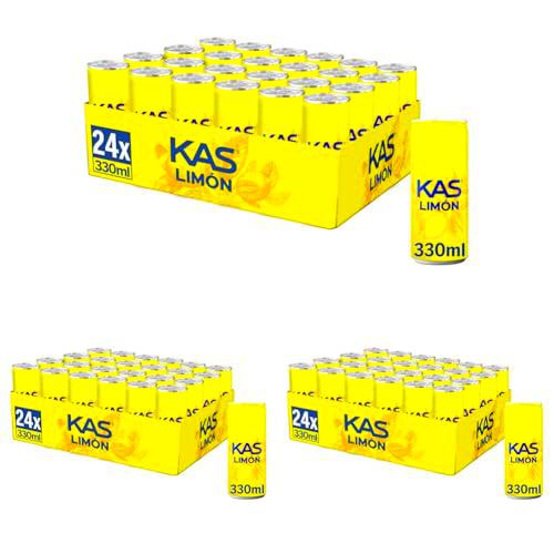 Kas Refresco de Zumo de Limón - Paquete de 72 x 330 ml