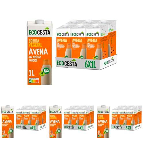 Ecocesta - Pack de 6 Unidades de 1 L de Bebida Ecológica Vegetal de Avena