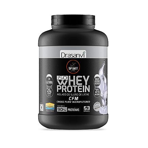 SPORT LIVE Whey protein isolate NEUTRA | Aislado de proteína en polvo | Proteinas whey isolada de suero de leche | Proteinas que ayudan a aumentar tu masa muscular | 1,6 KG |Drasanvi