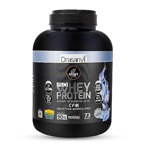 SPORT LIVE Whey protein isolate NEUTRA | Aislado de proteína en polvo | Proteinas whey isolada de suero de leche | Proteinas que ayudan a aumentar tu masa muscular | 2,2KG |Drasanvi