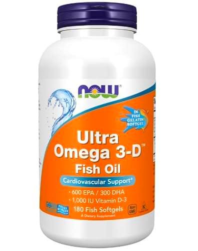 Now Foods Ultra Omega 3-D Aceite de pescado, 180 cápsulas blandas