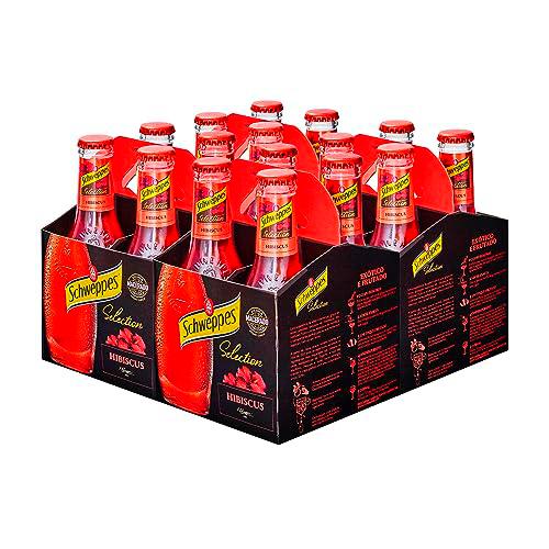 Schweppes Selection Tónica Hibiscus - Vidrio, Pack 6 cestas 4 x 20 cl (total: 24 botellas)