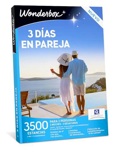 WONDERBOX - Caja Regalo - 3 días en Pareja - 2 Noches con desayunos para Disfrutar en Pareja Entre 3500 estancias en España y Europa