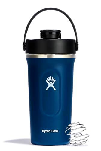 Hydro Flask - Insulated Shaker Bottle - Botella Mezcladora Aislada 709 ml (24 oz) para Batidos de Proteínas y Suplementos