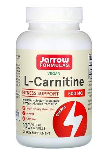 Jarrow Formulas L-Carnitina, 500mg - 100 Licap Vegetarianas