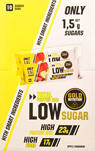 Gold Nutrition Total Protein Low Sugar Bar Manzana-Canela 10Un 1 Unidad 400 g