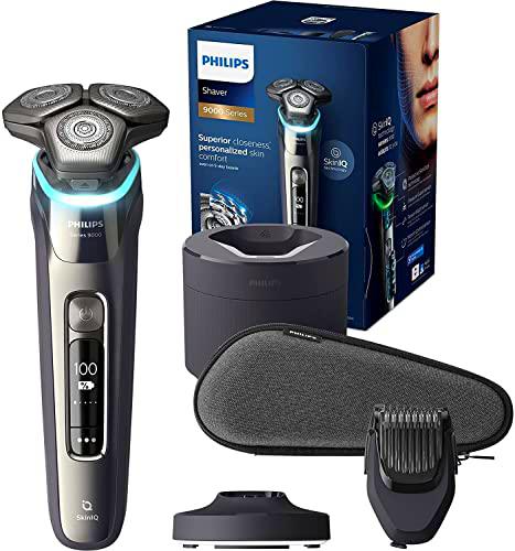 Philips Afeitadora eléctrica Wet and Dry Shaver Series 9000 con SkinIQ (modelo S9987/59)