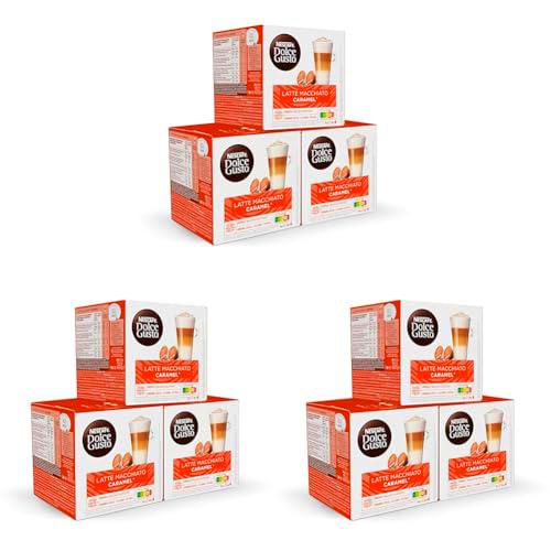 Dolce Gusto NESCAFÉ Latte Macchiato Caramel - x3 pack de 16 cápsulas