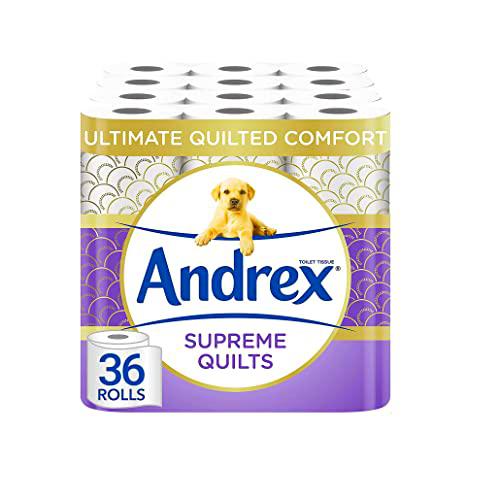 Andrex Supreme Quilts - Papel higiénico (36 rollos