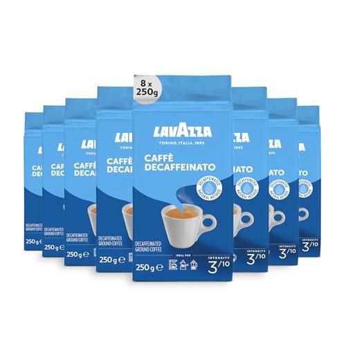 Lavazza, Caffè Decaffeinato, Café Molido Natural Descafeinado,10 x 250g