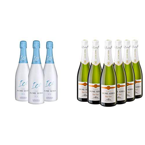 Jaume Serra Ice - Cava Blanco - Caja de 3 Botellas x 750 ml &amp; Cava Semi Seco