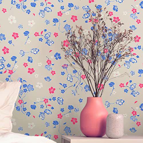 Livingwalls House of Turnowsky 389073 Floral Beige Azul