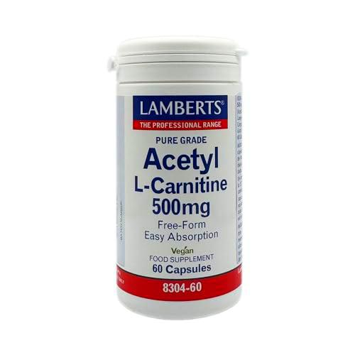 Lamberts L Acetil Carnitina 500mg - 60 Cápsulas