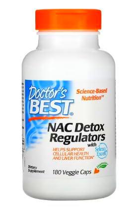 Doctor's Best NAC Reguladores de Desintoxicación - 180 cápsulas vegetales