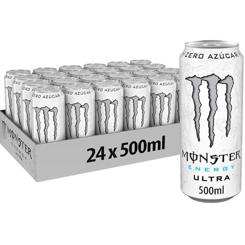 Monster Energy Ultra White, Bebida Energética, Sin Azúcar