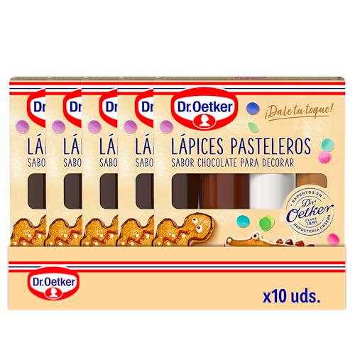 DR. OETKER - Pack de 10 Uds de 4 Lápices Pasteleros de Chocolate