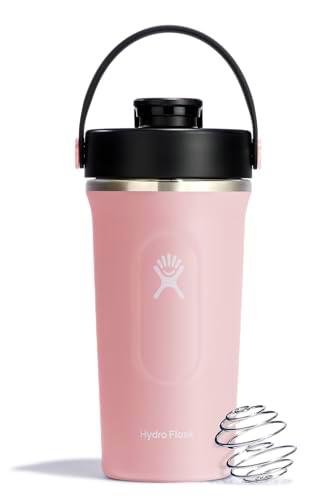 Hydro Flask - Insulated Shaker Bottle - Botella Mezcladora Aislada 709 ml (24 oz) para Batidos de Proteínas y Suplementos